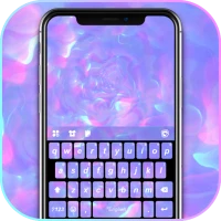 Hình nền bàn phím Purple Holog