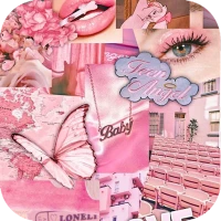 Hình nền thẩm mỹ màu hồng